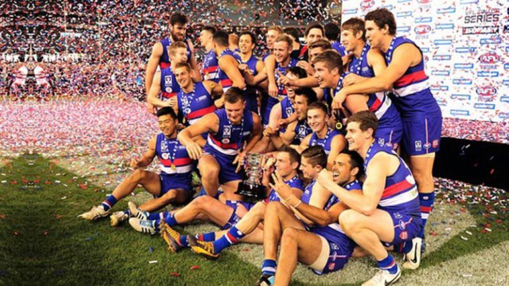 AFL team Western Bulldogs at their 2016 Grand Final win.
