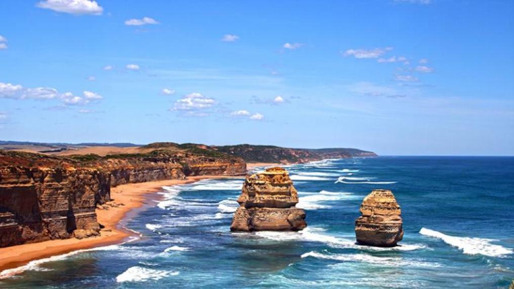 View of some of the 12 Apostles on Melbourne's Great Ocean Road.